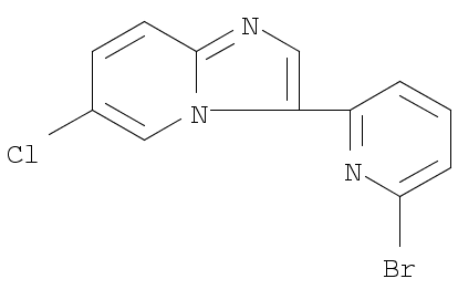 Imidazo[1,2-a]pyridine, 3-(6-bromo-2-pyridinyl)-6-chloro-